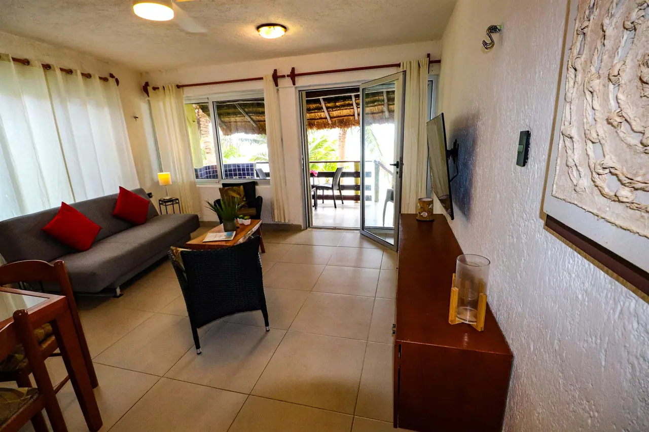 Living room opening onto the veranda